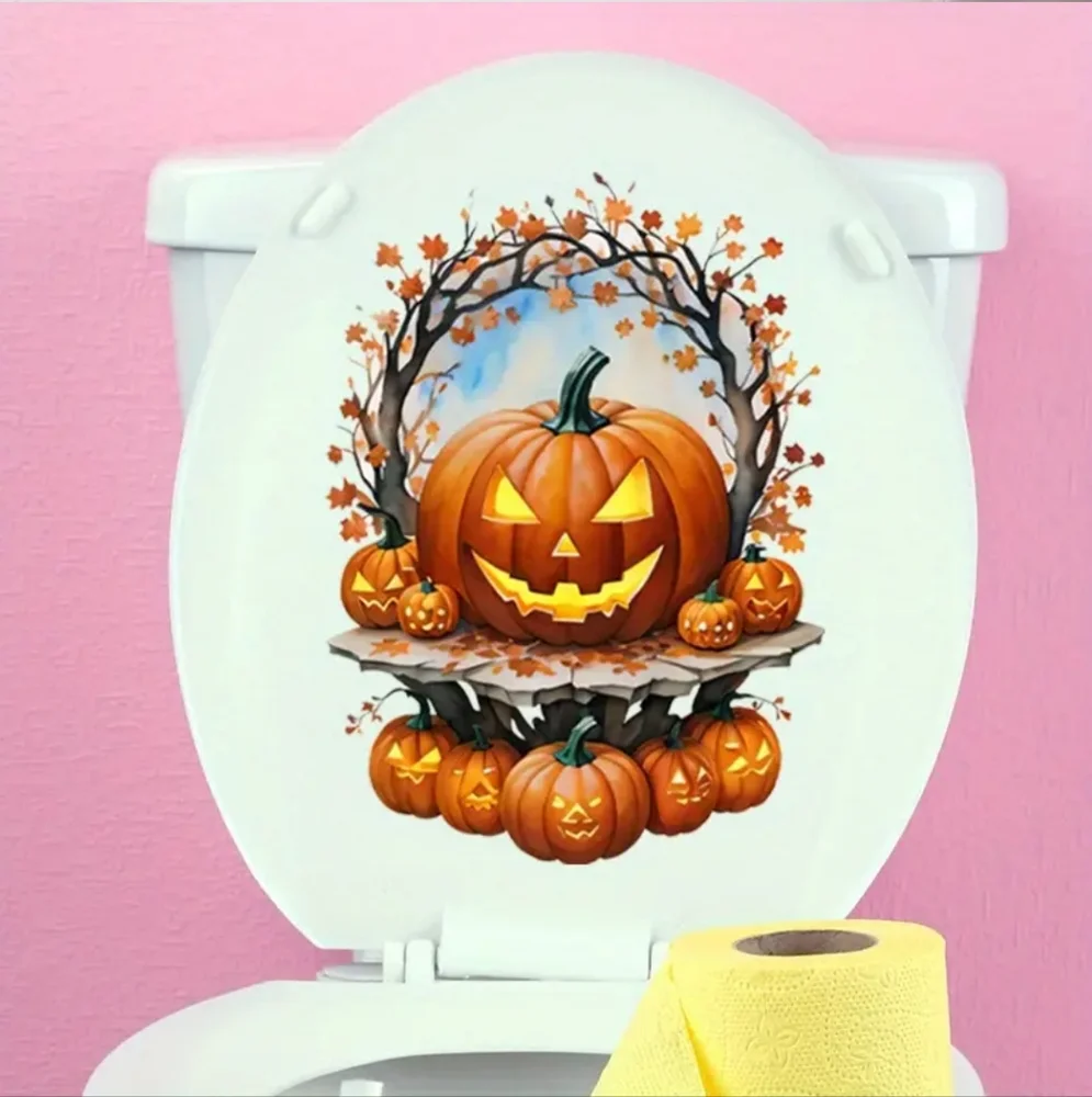 Halloween Jack-O-Lantern Decal, Matte Finish
